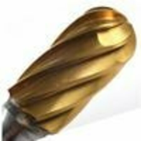 CHAMPION CUTTING TOOL Cylinder Radius End Carbide Bur, Surface Milling/Contour Unctd, 3/8in Cut Dia CHA USC3NF